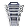 GearWrench 16 Piece 72-Tooth 12 Point Ratcheting Combination Metric Wrench Set