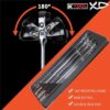 K Tool International Ratcheting Wrench Set 5 Piece Metric Reversible Double Box Flexible Extra Long Universal Spline 90 Tooth - Image 3