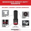 Milwaukee Tool 19PC SHOCKWAVE Impact Duty 1/2" Drive SAE Deep 6 Point Socket Set - Image 3