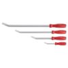 Milwaukee Tool 4-Pc I-Beam All-Metal Core Chrome Finish Pry Bar Set, (8, 12, 18, 24 In.)