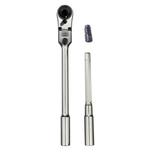 VIM Tools 3 Piece 1/4 Inch Mini Flex Bit/Socket Ratchet And T-Handle