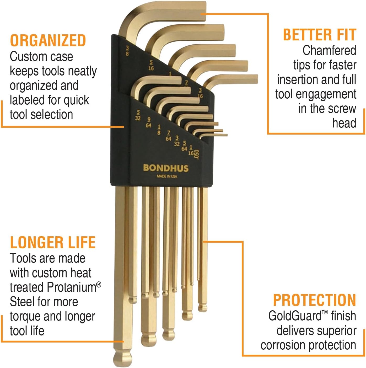 22PC Color Guard SAE/MET L Wrench Display - Image 3