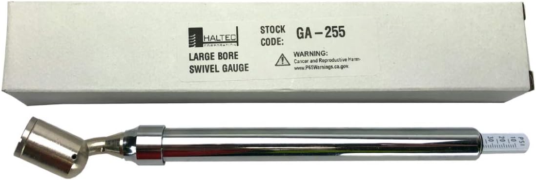 Haltec GA-255 Large Bore Swivel Gauge, 10-150 psi